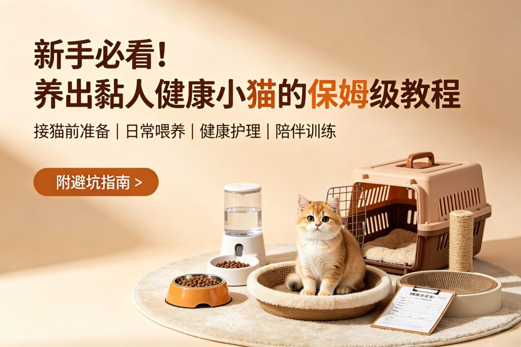 新手必看！养出黏人健康小猫的保姆级教程｜附避坑指南✨